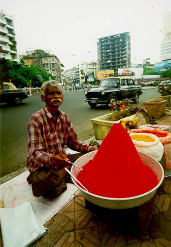 Street seller in Bombay