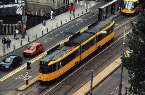 One of Amsterdams street trains