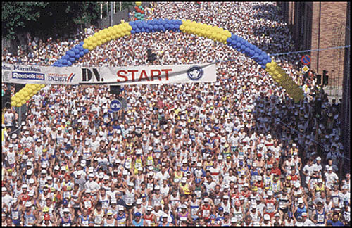 Stockholm Marathon - every year with at least 10 000 participants 