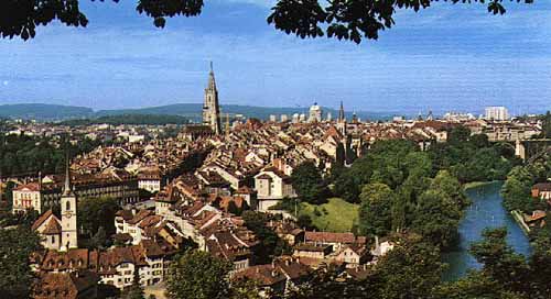 View of the old town with the Cathedral in
the background 