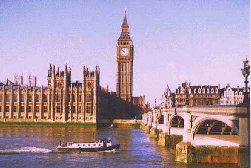 distant view of big ben