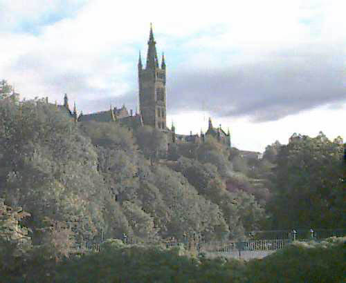 University of Glasgow above the Kelvin River