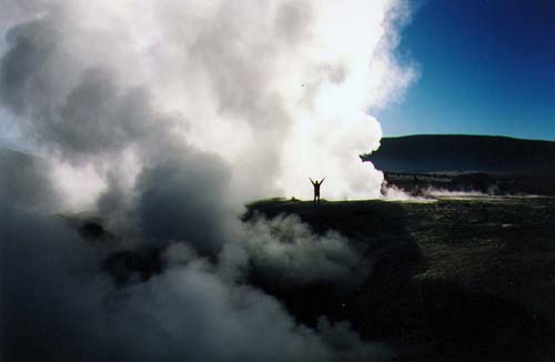 Geyser fields in southern Bolivia