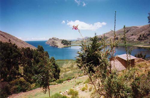 Near Copacabana, Bolivia - overlooking Lake Titicana, Isla del Solin