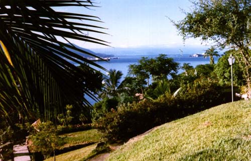 View from Ilha Bela (Brazil) to Santos