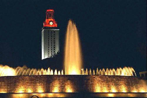 University of Texas Tower at Night 